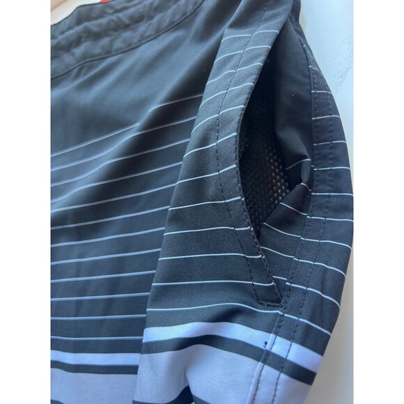 Goodfellow & Co Mens Board Shorts 42 Black & Gray Striped 10" Inseam New - Picture 6 of 7
